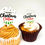 Thumbnail: Merry Christmas cupcake topper round | Personalised cupcake