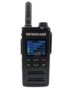 This is an image of the radio called The Renegade from SimplePTT. Ths radio has Android5.1 Operating system and has WiFi and Bluetooth on it. Clicking this image will take you to the products page to purchase it.