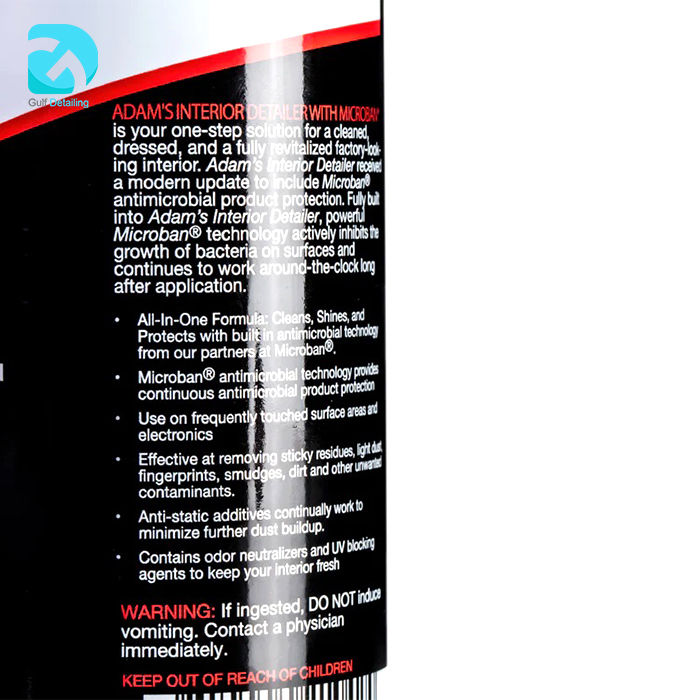 Thumbnail: Adams Polishes Interior Detailer (Microban®) Cedarwood 473 ml