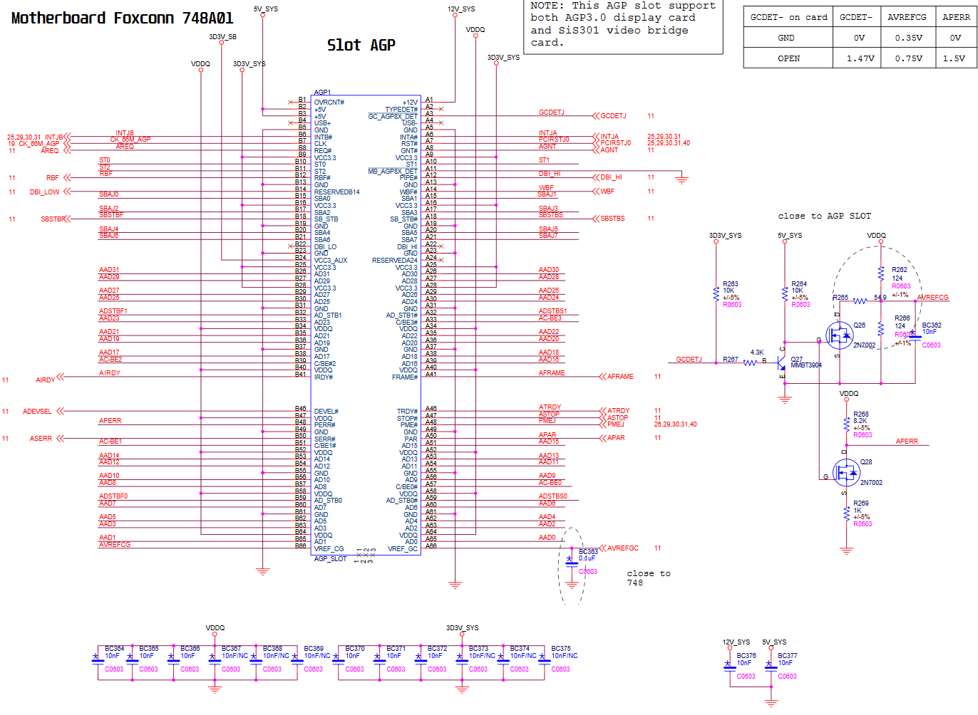 AGP slot - Foxconn 748A01