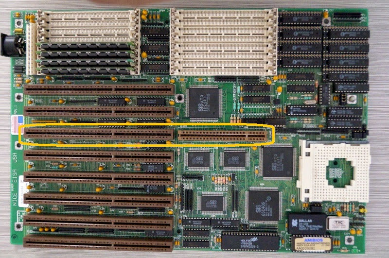Placa-mãe AT com slot ISA-VLB