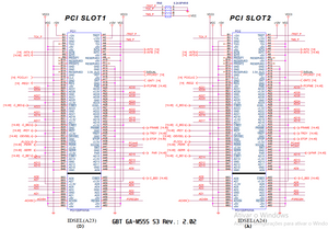 Esquema elétrico da placa-mãe GBT GA-M55S S3 Rev.: 2.02