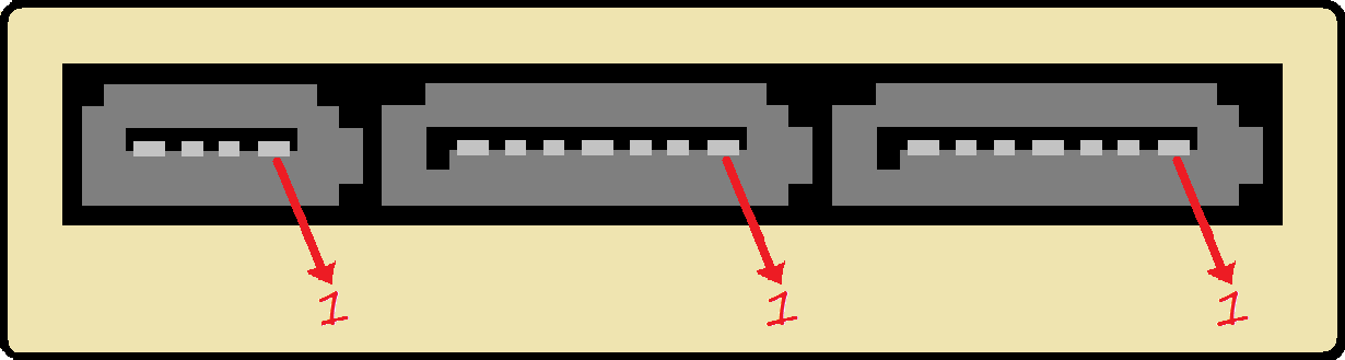 Conector SATA Express da placa-mãe