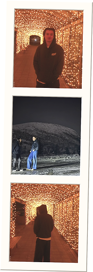 NOSWA photo collage in vintage polaroid style