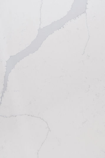 Kitchen Countertop, Quartz, Bukalad QBL, White Surface with Gray Veining