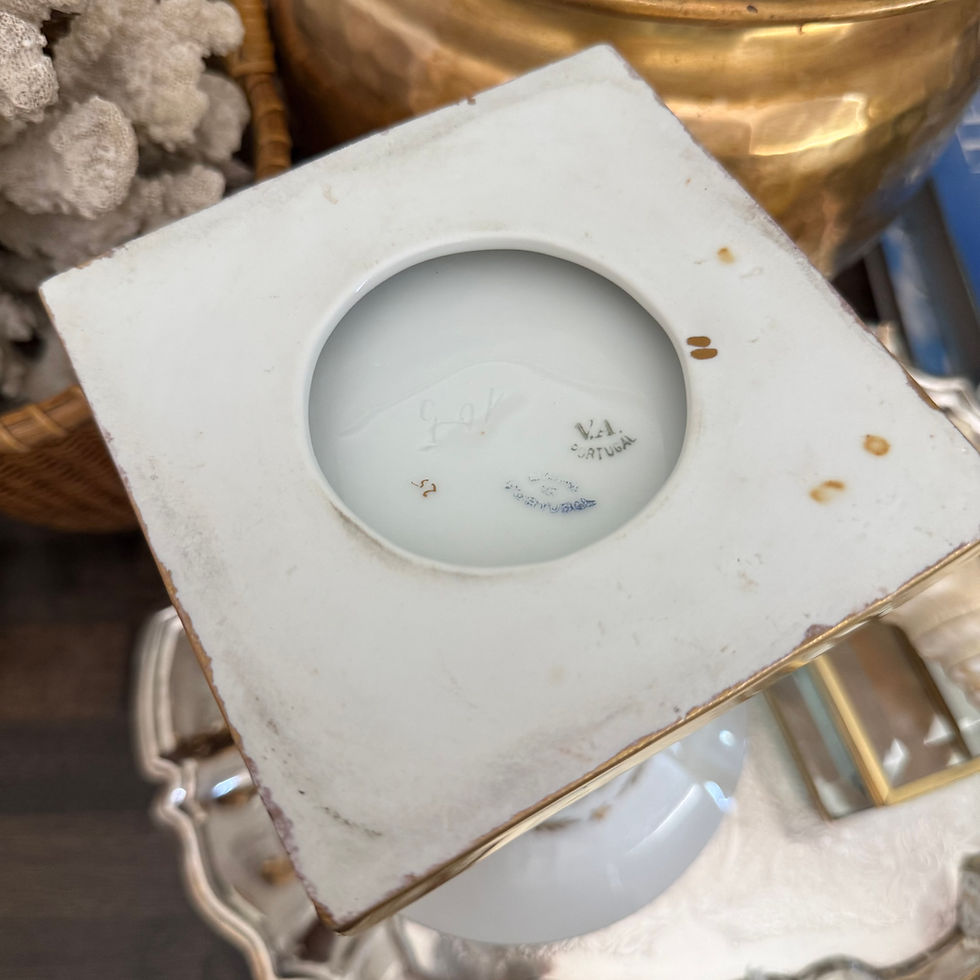 Thumbnail: Vista Alegre Neoclassical Porcelain Vase With Athena Motif