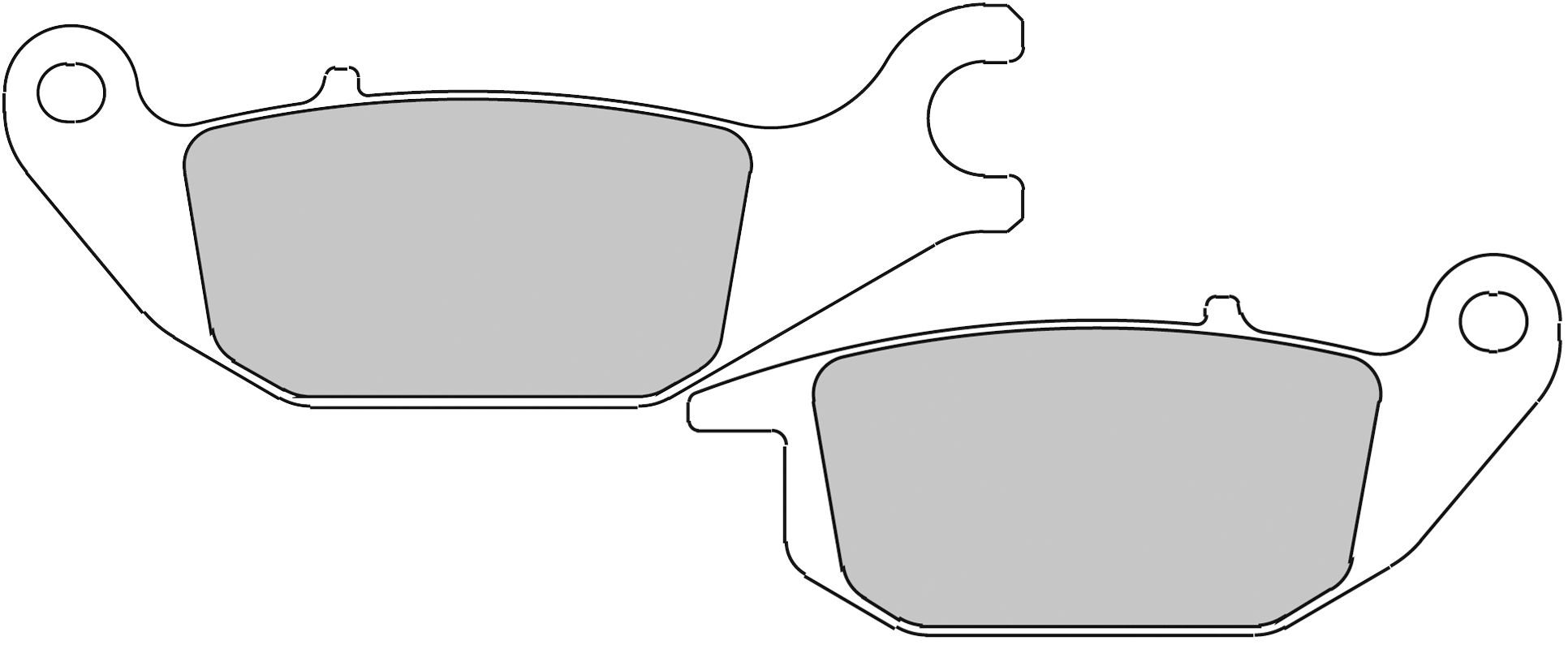 Ferodo - Plaquette de frein Semi-Métal Eco-Friction Route - R90