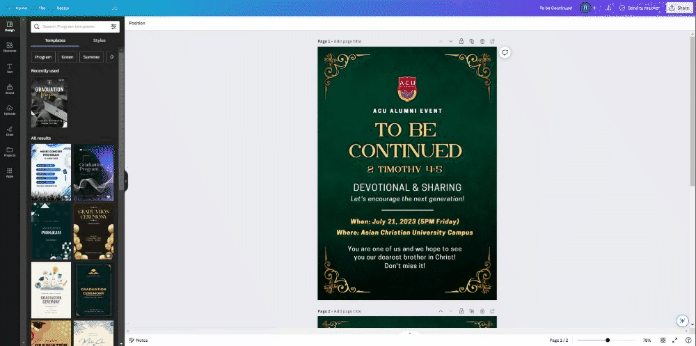 ACU Event