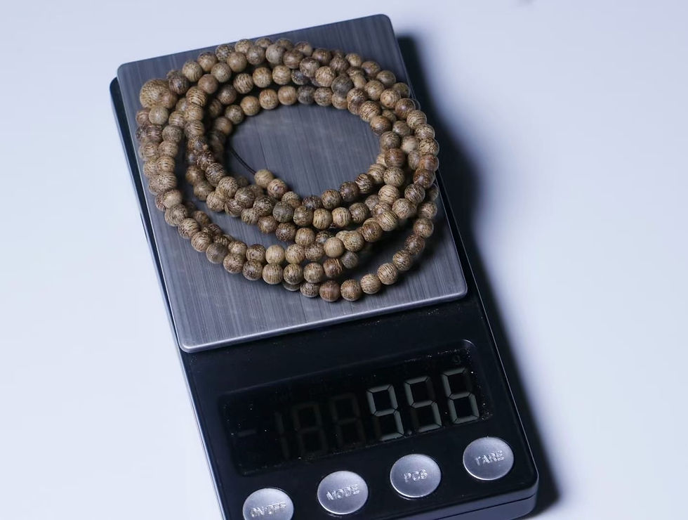 Thumbnail: Brunei Natural 4mm 216 Beads Agarwood Bracelet 正区软丝黑棋 4mm 216粒