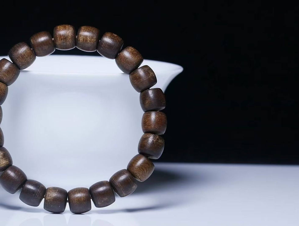 Thumbnail: 90% Sinking Grade Natural Agarwood Bracelet