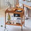 Thumbnail: Wooden Trolley Side Table