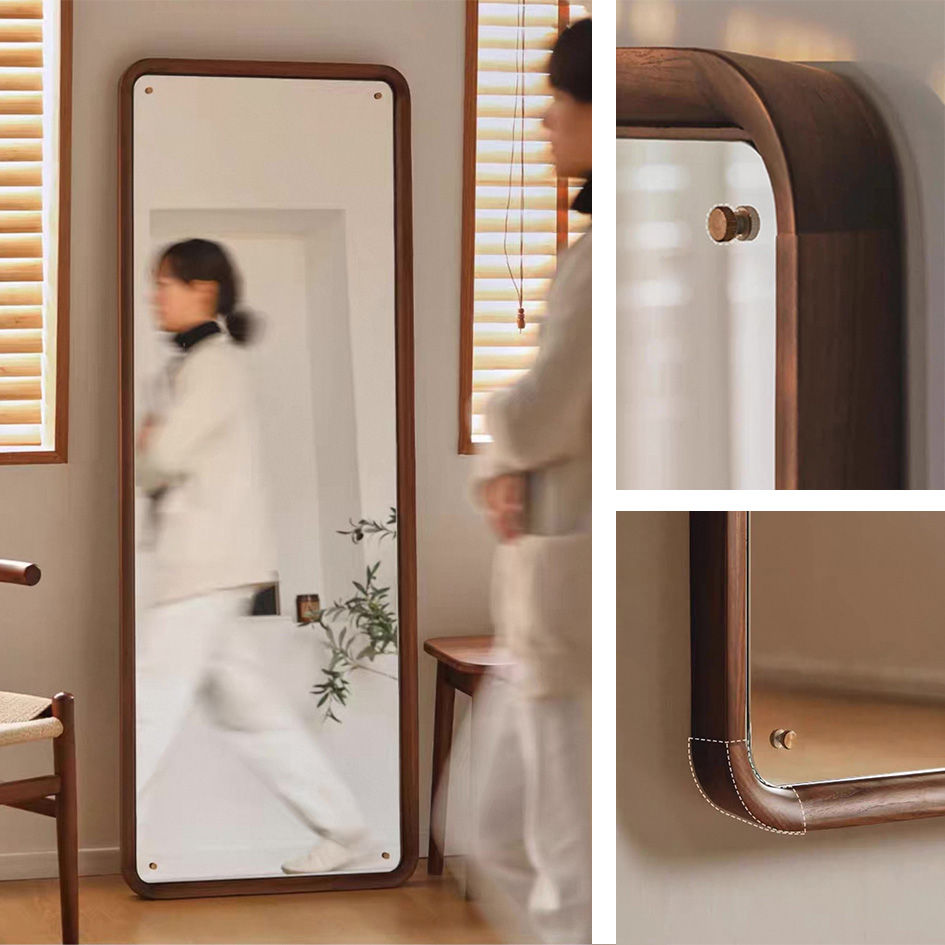 Thumbnail: Solid Walnut Wall Mirror