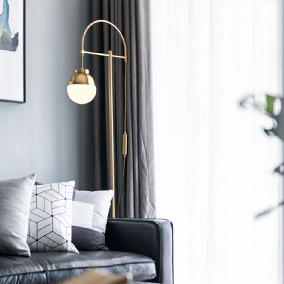 Thumbnail: Cortina Brass Floor Lamp
