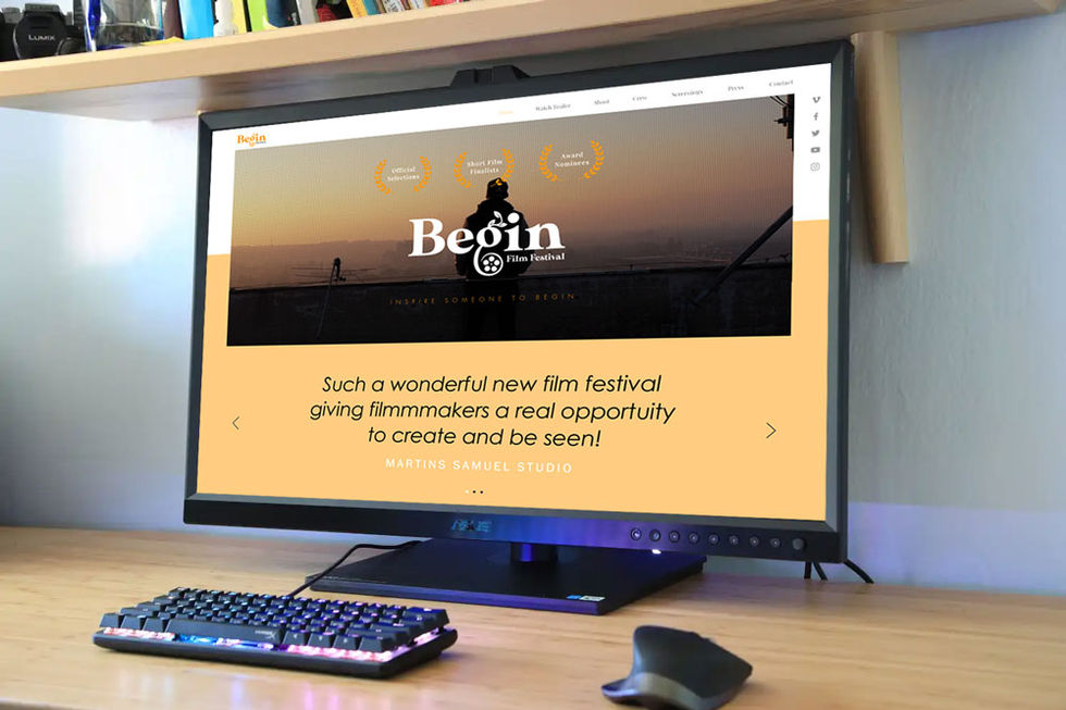 SOTU Creative - Responsive Website Design - Begin Film Festival