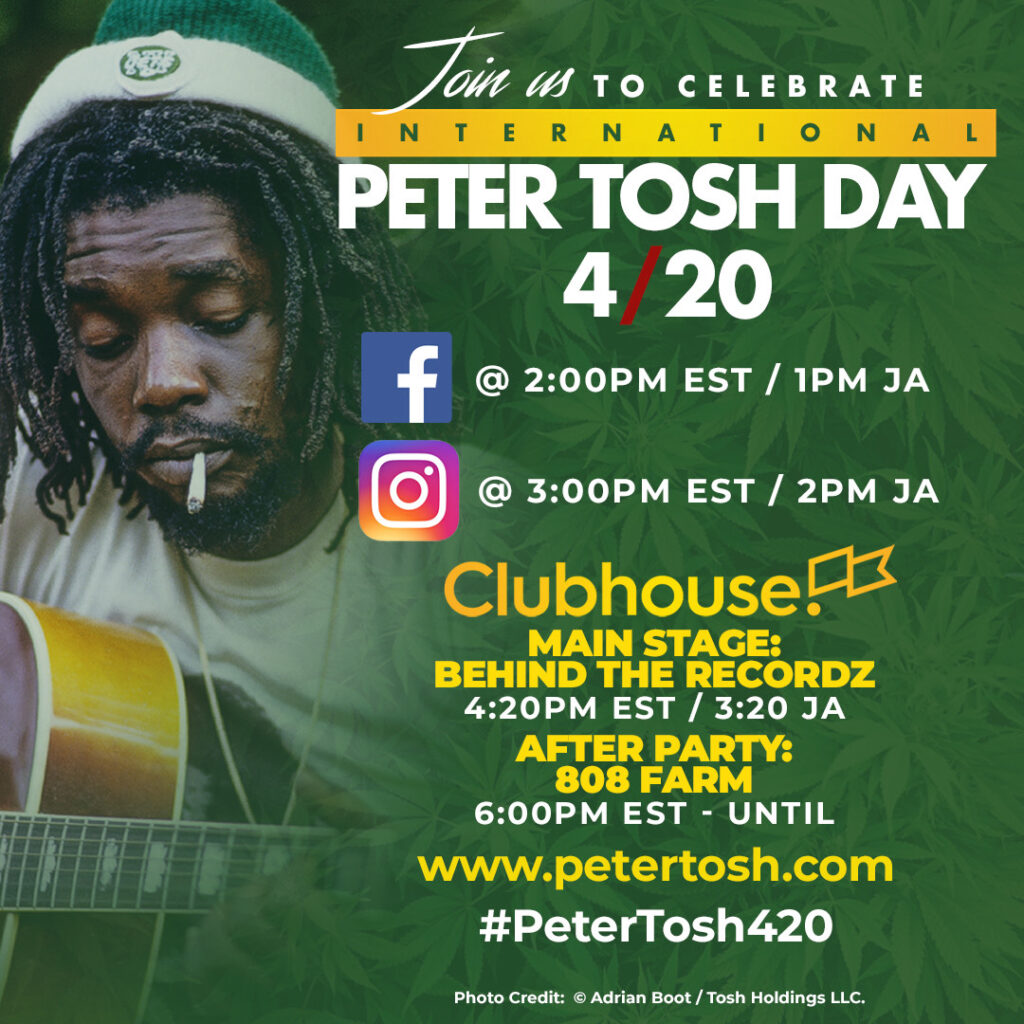 International Peter Tosh Day 4/20