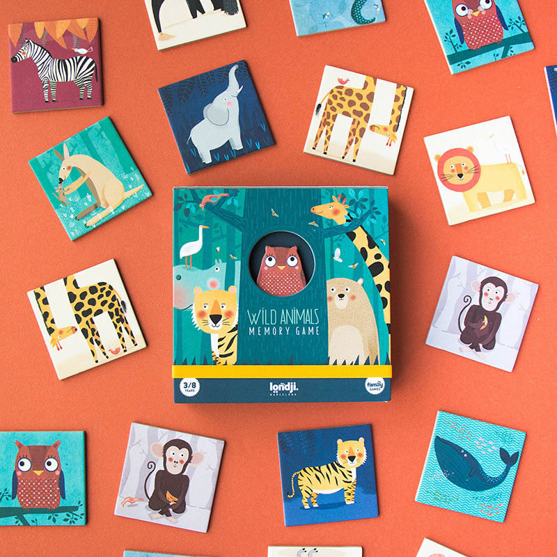 Miniaturbild: Londji -  Wild animals memo