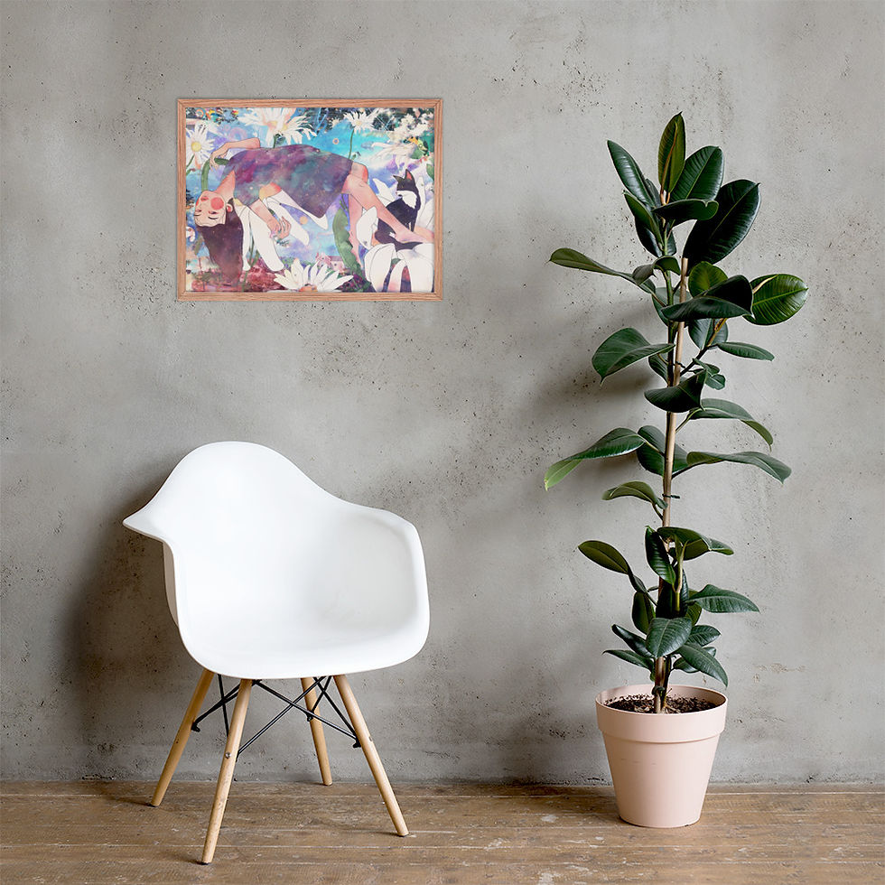 Thumbnail: "Daisy" (2015) Framed Print