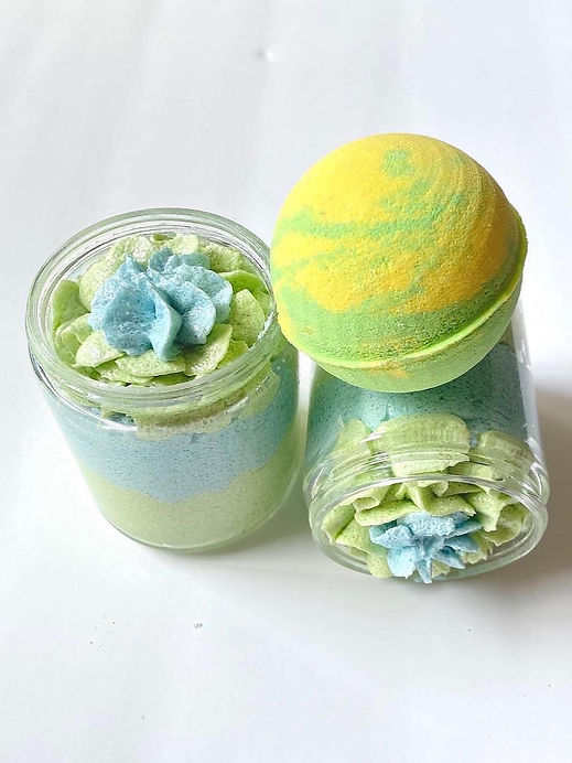 bath bombs and hemp soap created by Bohemian Bath and Body