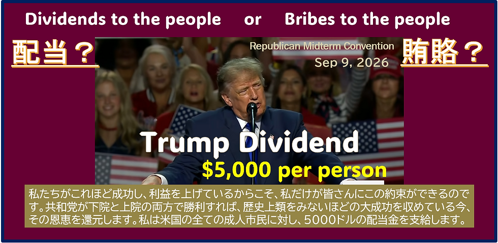 Trump Dividend 配当or賄賂《№40》