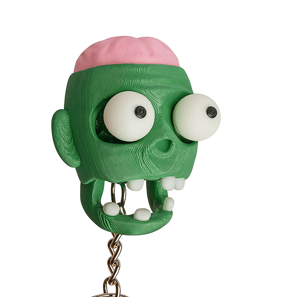 Thumbnail: Pop-Eye Zombie Keychain – Funny Stress Fidget Toy -Squeeze Brain & Popping Eyes