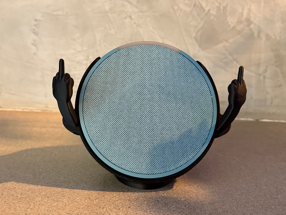 Thumbnail: Bold Middle Finger Alexa Echo Pop Holder | Funny Strong Stand for Echo Pop