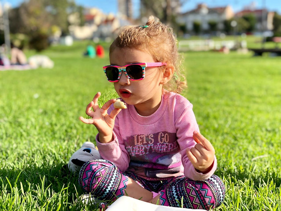 niña de vacaciones