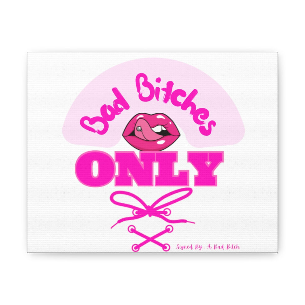 Thumbnail: Bad Bitches Canvas White