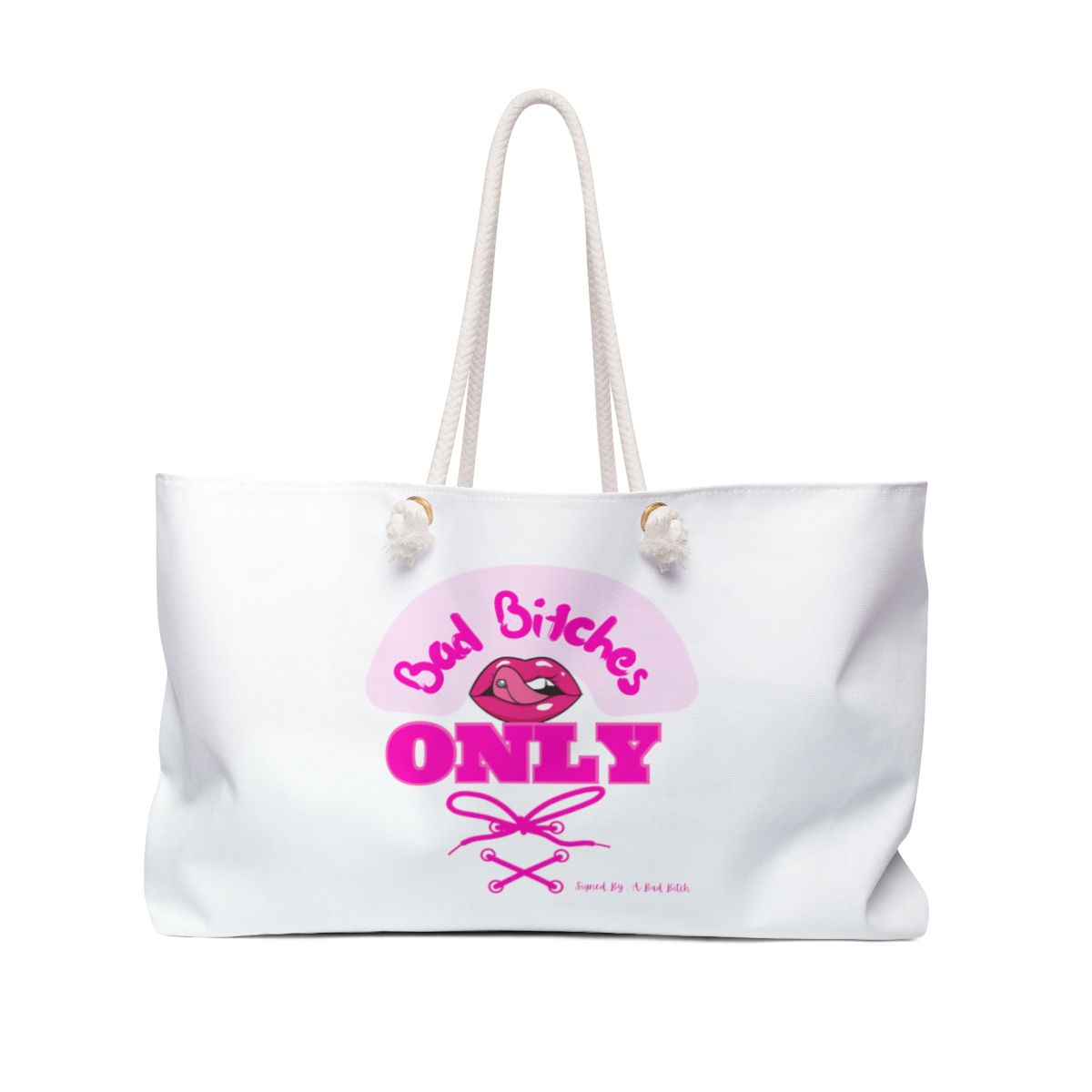 Bad B$$$$ Only Weekend Bag White