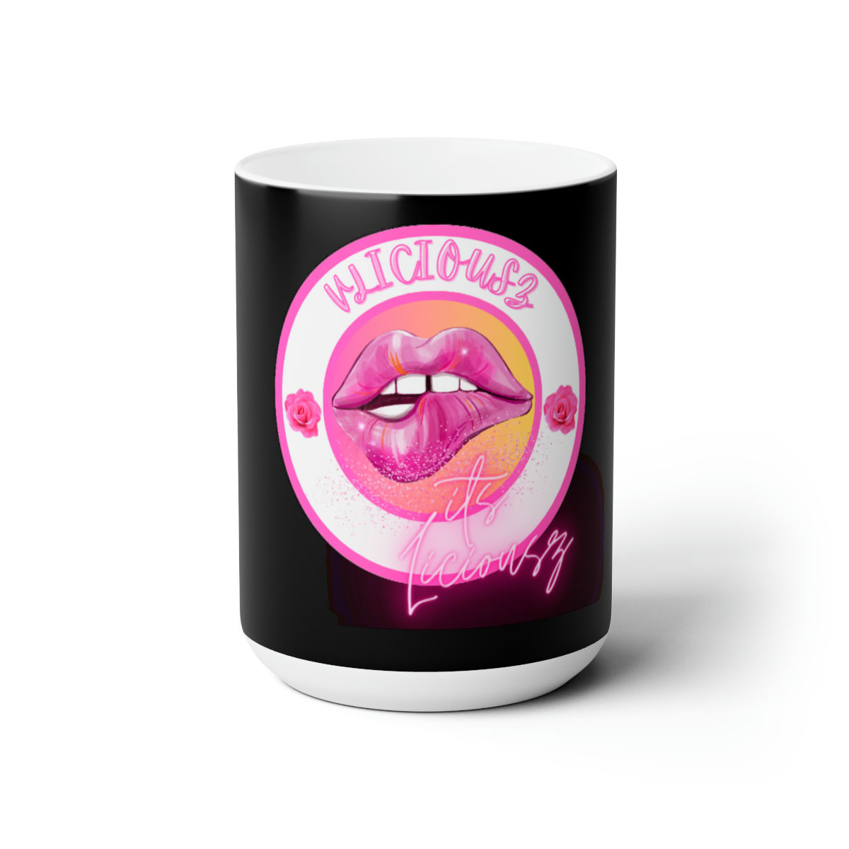 Vliciousz Black Ceramic Mug 15oz