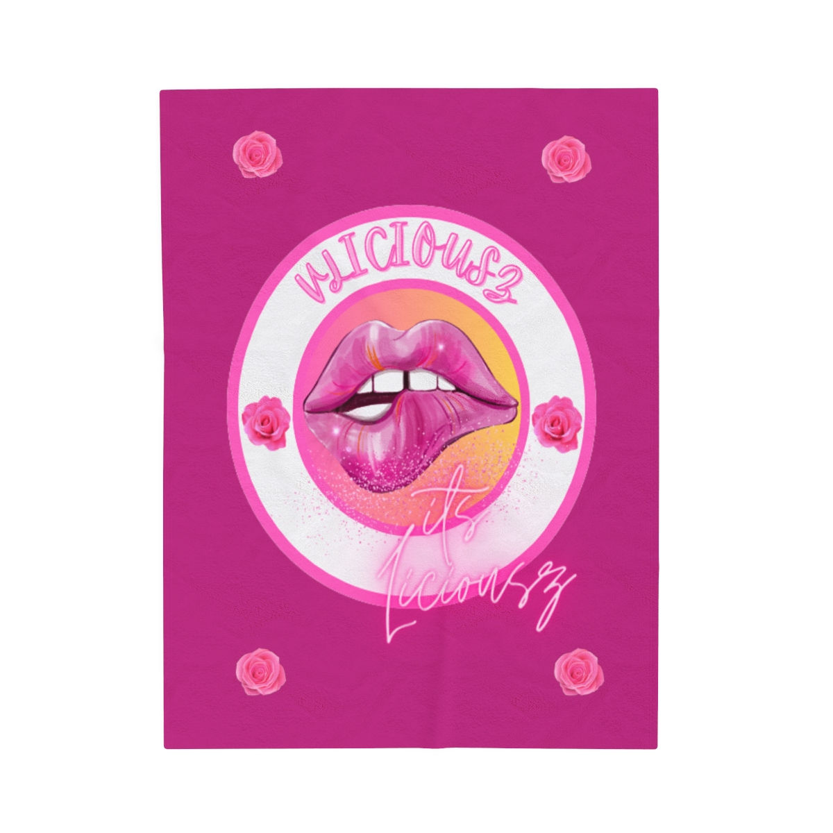 Vliciousz Pink Velveteen Plush Blanket