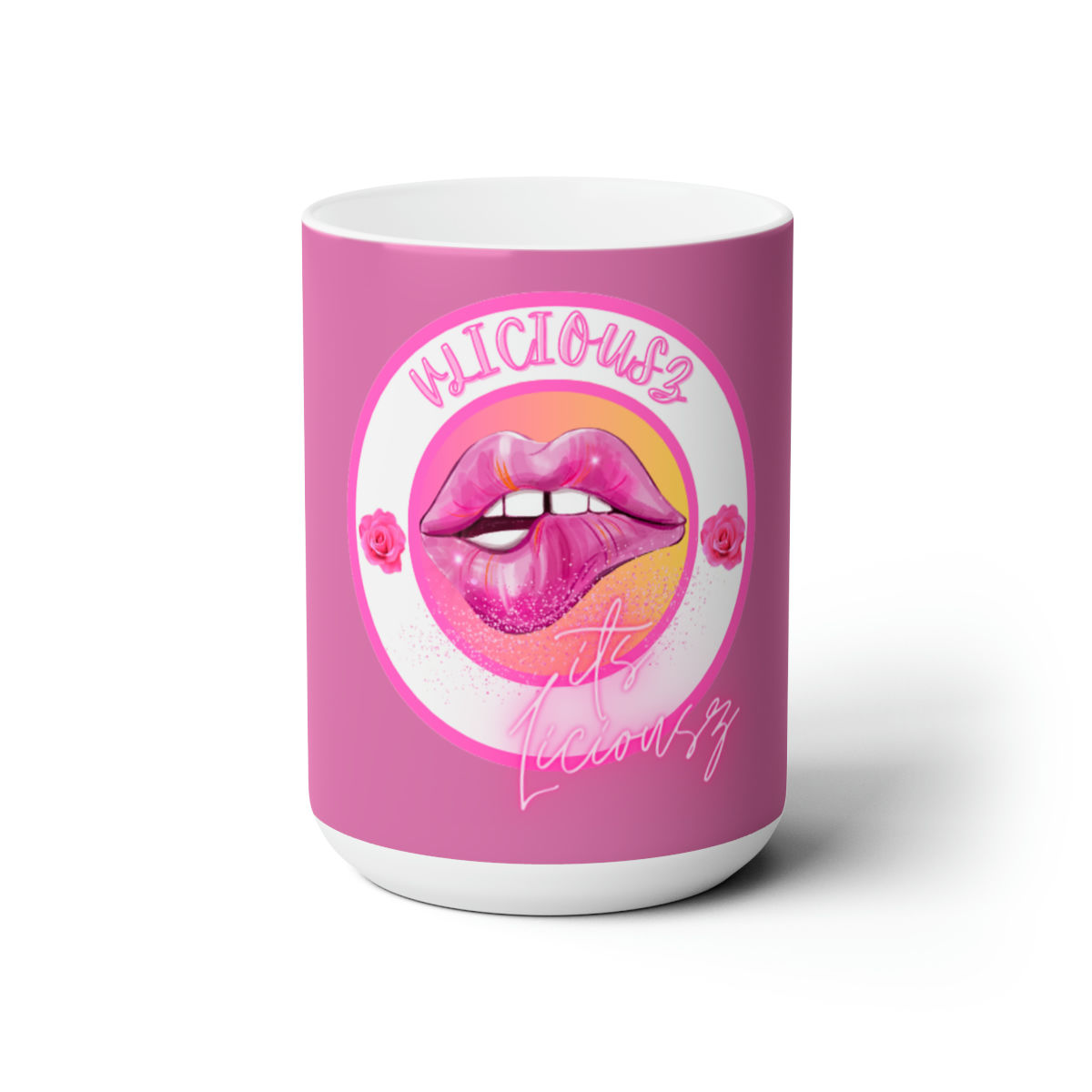 Vliciousz Pink Ceramic Mug 15oz