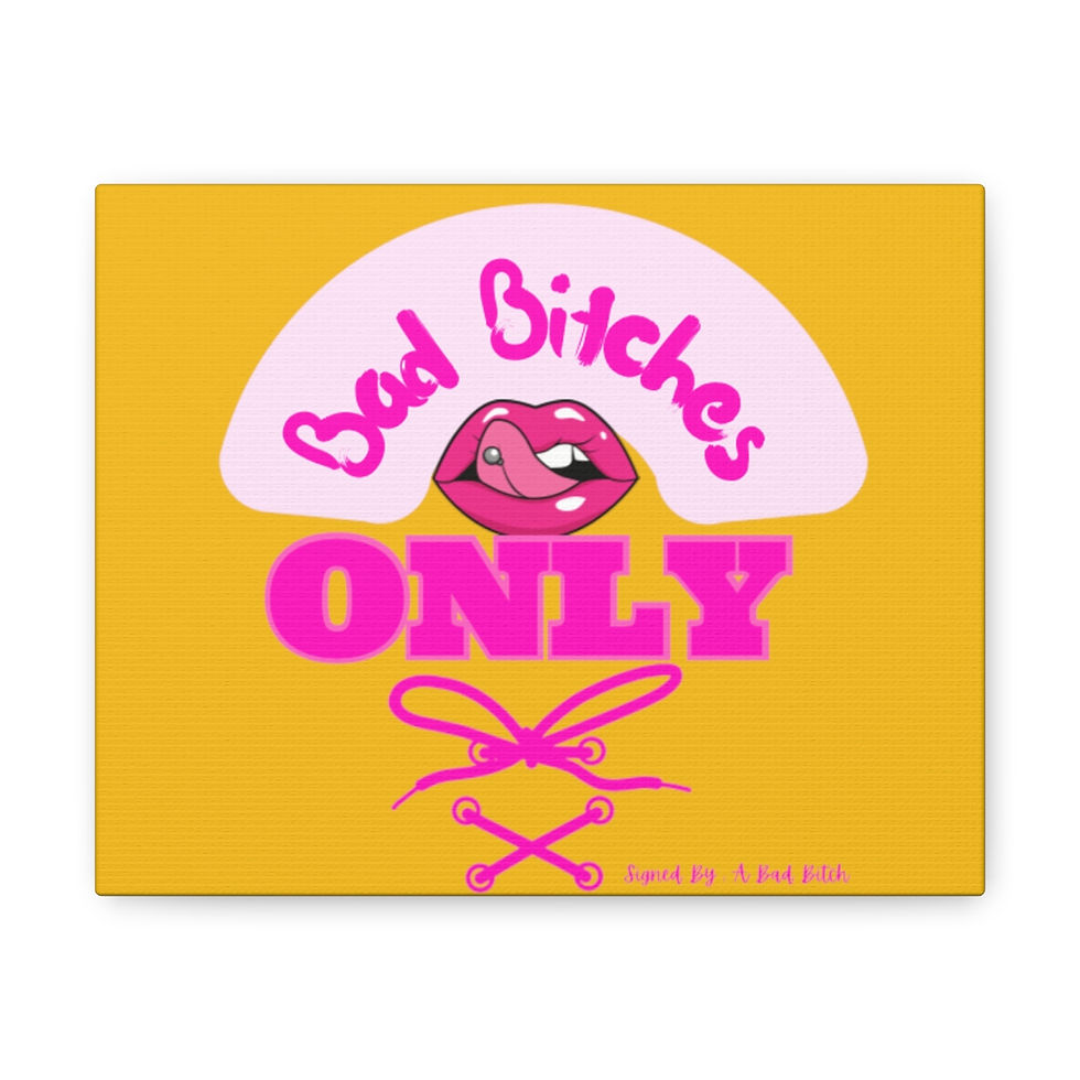Thumbnail: Bad Bitches Canvas Yellow