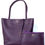 Miniature : Sac Cabas Tote Bag Pochette clutch Bag compagnon Cuir Violet Marquis Atelier Paris Maroquinerie