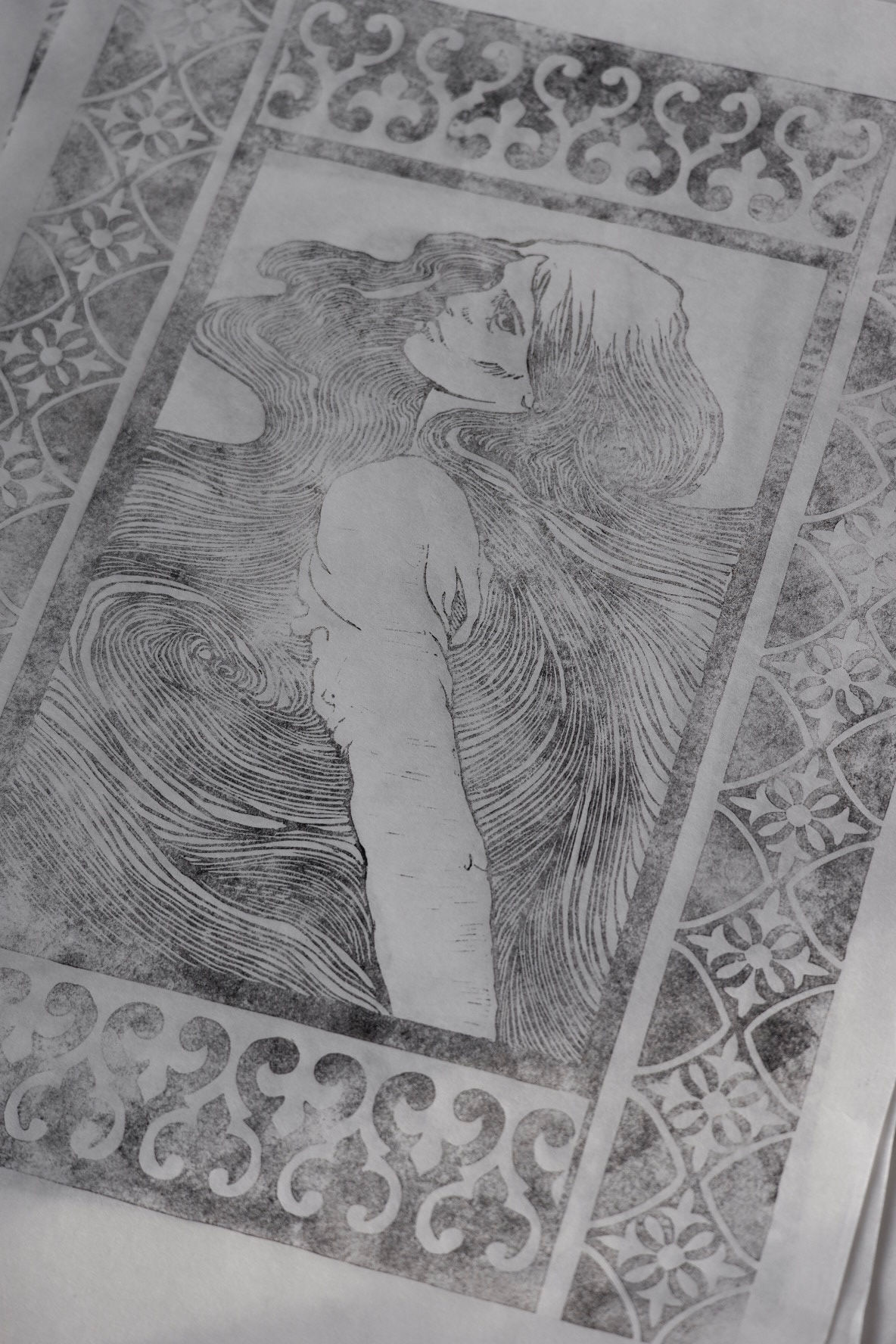 Ophelia (ghost print)