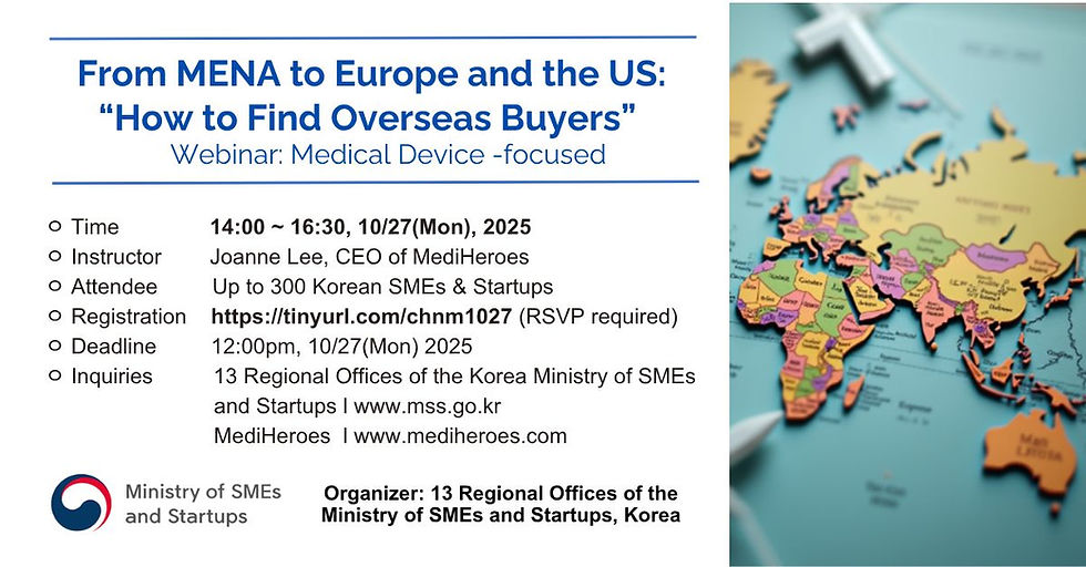 Global Expansion Webinar with Ministry of SMEs & Startups