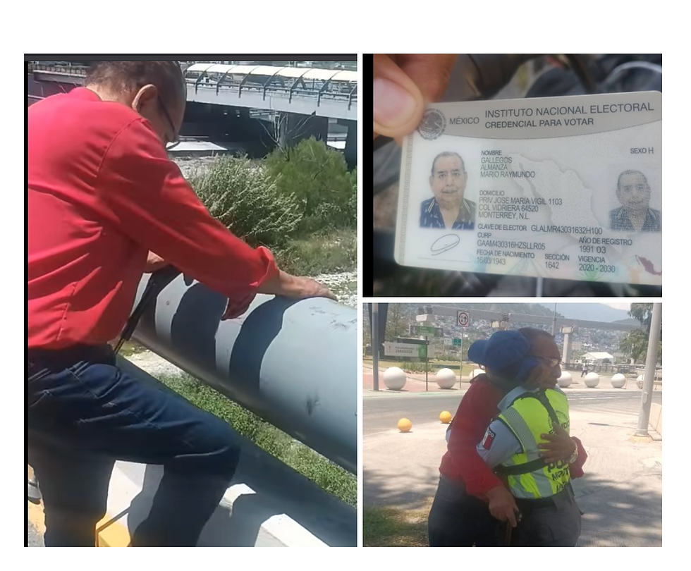 Adulto mayor intentó aventarse de un puente
