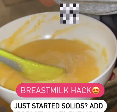 Power up your baby's meal with this Breast milk hack