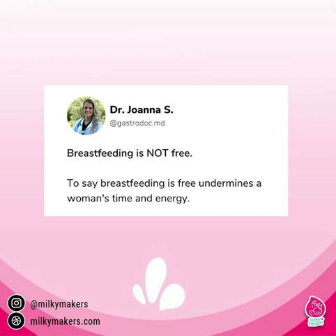 Breastfeeding is not Free