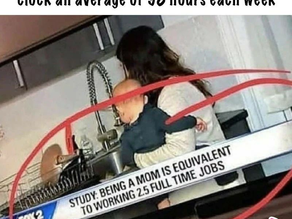 They say being a mom is a full-time job, right? Wrong … ❌