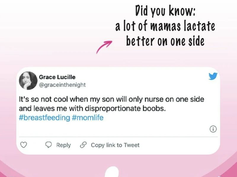 Any mamas with a lazy boob in the house? 🙋♀️