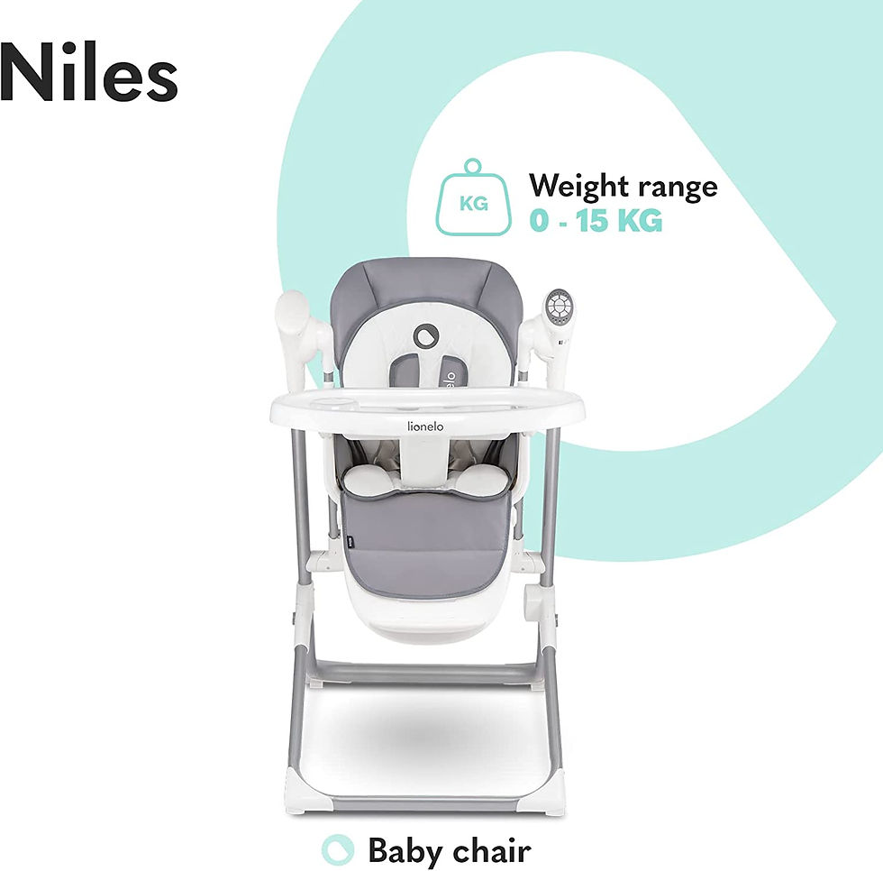 Miniature : LIONELO Niles chaise haute bébé 2 en 1, chaise à bascule pour bébés et enfants,