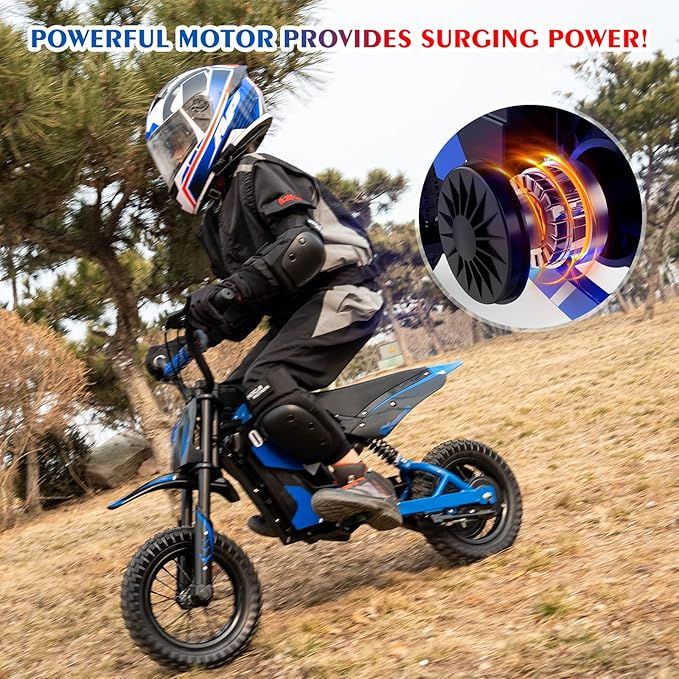 Miniature : EVERCROSS EV12M Elektro Motorrad Kinder, Elektromotorrad mit 300W Motor