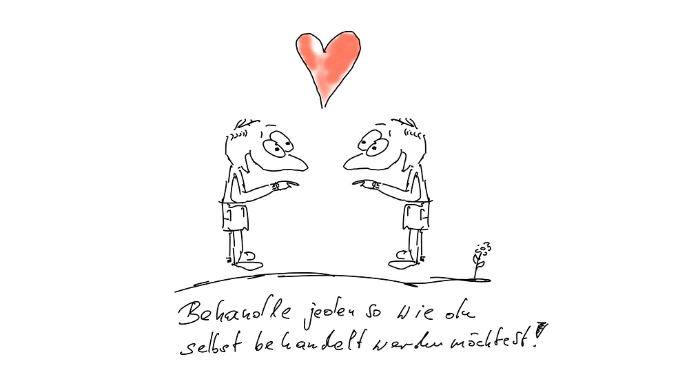 Behandle jeden so wie du selbst behandelt werden möchtest Achtsamkeit Blog