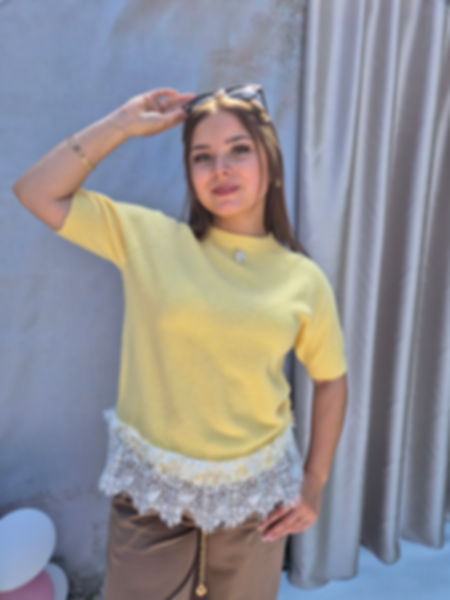 *BIBIONE* YELLOW JUMPER