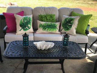 NEW, Hand Painted Pillows