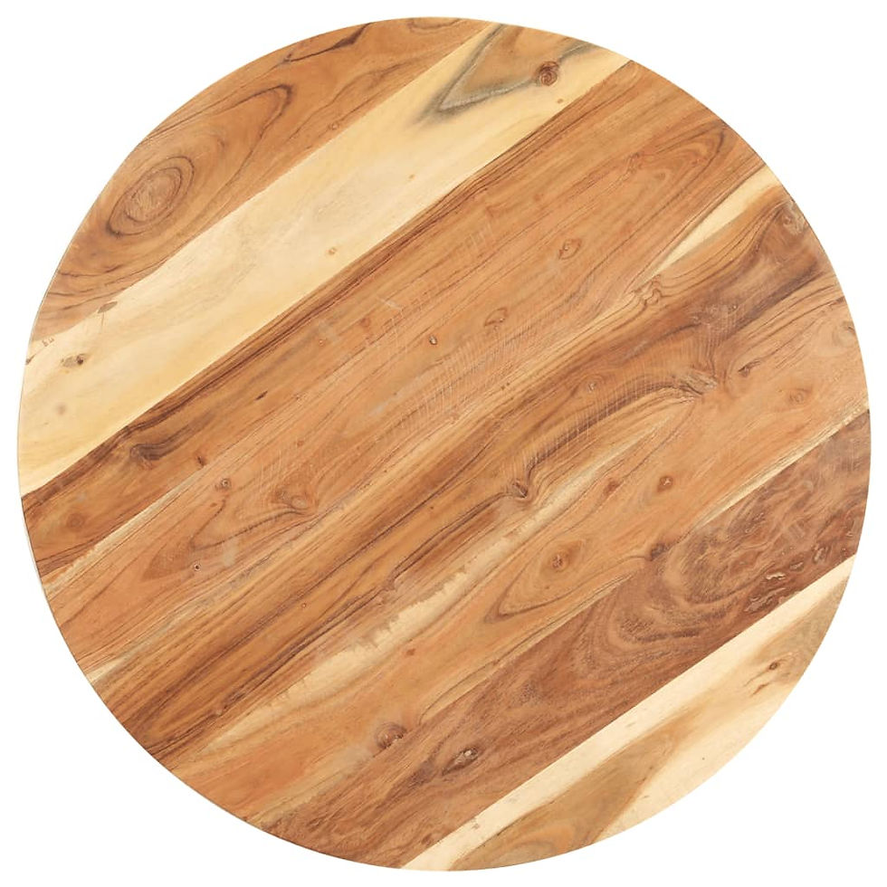 Thumbnail: vidaXL Side Table 26.8"x26.8"x22" Solid Acacia Wood