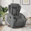 Thumbnail: vidaXL Electric Stand up Massage Recliner Chair Dark Gray Fabric