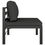 Thumbnail: vidaXL 4-Seater Patio Sofa with Cushions Aluminum Anthracite