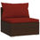 Thumbnail: vidaXL 8 Piece Patio Lounge Set with Cushions Poly Rattan Brown