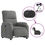 Thumbnail: vidaXL Electric Stand up Massage Recliner Chair Dark Gray Microfiber Fabric